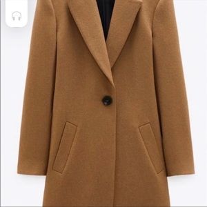 Zara limited edition wool blend coat